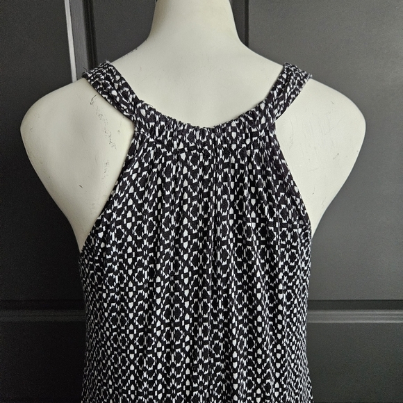 Anne Klein Black/White Racerback Sundress Sz Small Whimsigoth - Picture 3 of 8